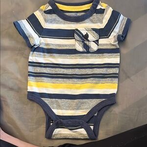 OshKosh Striped Baby Onesie with Pocket